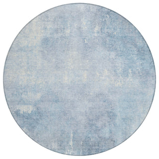 Piper Looms Chantille Modern ACN1852 Sky Machine Washable Area Rug Round Main Image