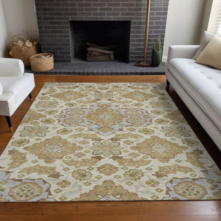 Piper Looms Chantille Global ACN1853 Beige Machine Washable Area Rug Lifestyle Image Feature