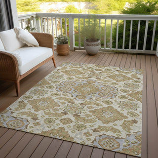 Piper Looms Chantille Global ACN1853 Beige Machine Washable Area Rug Outdoor Lifestyle Image Feature