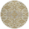 Piper Looms Chantille Global ACN1853 Beige Machine Washable Area Rug Round Main Image