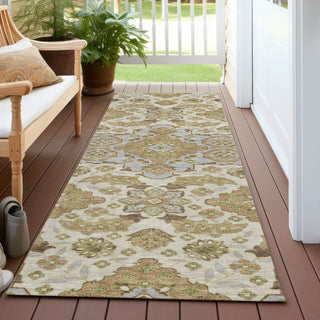 Piper Looms Chantille Global ACN1853 Beige Machine Washable Area Rug Runner Outdoor Lifestyle Image Feature