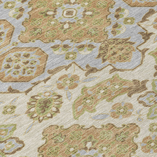 Piper Looms Chantille Global ACN1853 Beige Machine Washable Area Rug Swatch Image