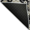 Piper Looms Chantille Global ACN1853 Black Machine Washable Area Rug Backing Image