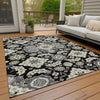 Piper Looms Chantille Global ACN1853 Black Machine Washable Area Rug Outdoor Lifestyle Image Feature