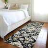 Piper Looms Chantille Global ACN1853 Black Machine Washable Area Rug Runner Lifestyle Image Feature