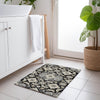 Piper Looms Chantille Global ACN1853 Black Machine Washable Area Rug Scatter Lifestyle Image Feature