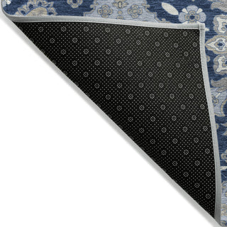 Piper Looms Chantille Global ACN1853 Blue Machine Washable Area Rug Backing Image