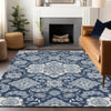 Piper Looms Chantille Global ACN1853 Blue Machine Washable Area Rug Lifestyle Image Feature
