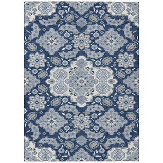 Piper Looms Chantille Global ACN1853 Blue Machine Washable Area Rug main image