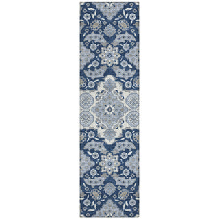 Piper Looms Chantille Global ACN1853 Blue Machine Washable Area Rug Runner Main Image