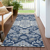 Piper Looms Chantille Global ACN1853 Blue Machine Washable Area Rug Runner Outdoor Lifestyle Image Feature