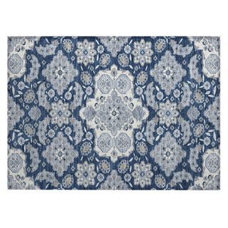 Piper Looms Chantille Global ACN1853 Blue Machine Washable Area Rug Scatter Main Image