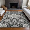 Piper Looms Chantille Global ACN1853 Charcoal Machine Washable Area Rug Lifestyle Image Feature
