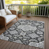Piper Looms Chantille Global ACN1853 Charcoal Machine Washable Area Rug Outdoor Lifestyle Image Feature