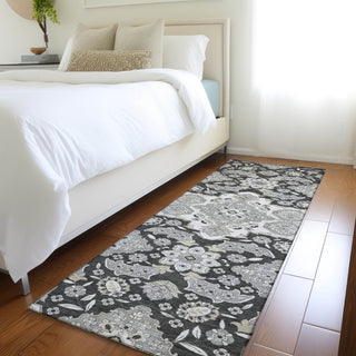 Piper Looms Chantille Global ACN1853 Charcoal Machine Washable Area Rug Runner Lifestyle Image Feature