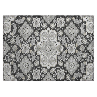 Piper Looms Chantille Global ACN1853 Charcoal Machine Washable Area Rug Scatter Main Image