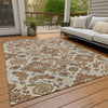 Piper Looms Chantille Global ACN1853 Copper Machine Washable Area Rug Outdoor Lifestyle Image Feature
