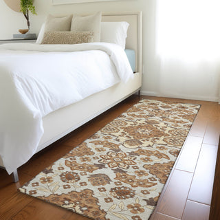 Piper Looms Chantille Global ACN1853 Copper Machine Washable Area Rug Runner Lifestyle Image Feature
