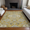 Piper Looms Chantille Global ACN1853 Gold Machine Washable Area Rug Lifestyle Image Feature