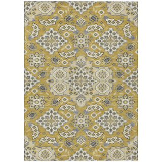 Piper Looms Chantille Global ACN1853 Gold Machine Washable Area Rug main image