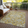 Piper Looms Chantille Global ACN1853 Gold Machine Washable Area Rug Outdoor Lifestyle Image Feature