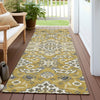 Piper Looms Chantille Global ACN1853 Gold Machine Washable Area Rug Runner Outdoor Lifestyle Image Feature