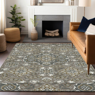 Piper Looms Chantille Global ACN1853 Mocha Machine Washable Area Rug Lifestyle Image Feature
