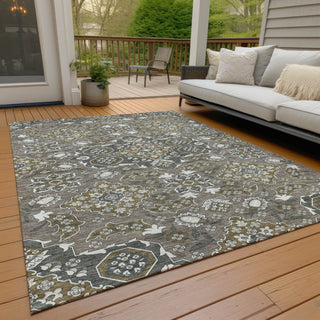 Piper Looms Chantille Global ACN1853 Mocha Machine Washable Area Rug Outdoor Lifestyle Image Feature