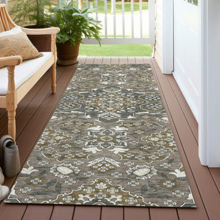 Piper Looms Chantille Global ACN1853 Mocha Machine Washable Area Rug Runner Outdoor Lifestyle Image Feature