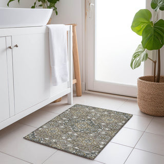 Piper Looms Chantille Global ACN1853 Mocha Machine Washable Area Rug Scatter Lifestyle Image Feature