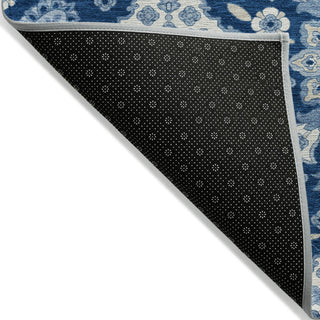 Piper Looms Chantille Global ACN1853 Navy Machine Washable Area Rug Backing Image