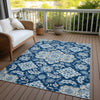 Piper Looms Chantille Global ACN1853 Navy Machine Washable Area Rug Outdoor Lifestyle Image Feature