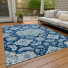 Piper Looms Chantille Global ACN1853 Navy Machine Washable Area Rug Outdoor Lifestyle Image Feature