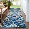 Piper Looms Chantille Global ACN1853 Navy Machine Washable Area Rug Runner Outdoor Lifestyle Image Feature