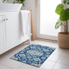 Piper Looms Chantille Global ACN1853 Navy Machine Washable Area Rug Scatter Lifestyle Image Feature