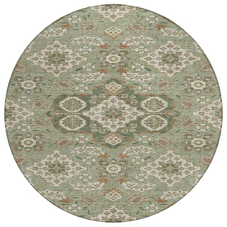 Piper Looms Chantille Global ACN1853 Sage Machine Washable Area Rug Round Main Image