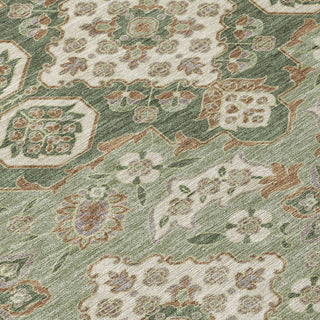 Piper Looms Chantille Global ACN1853 Sage Machine Washable Area Rug Swatch Image
