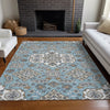 Piper Looms Chantille Global ACN1853 Sky Machine Washable Area Rug Lifestyle Image Feature