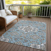 Piper Looms Chantille Global ACN1853 Sky Machine Washable Area Rug Outdoor Lifestyle Image Feature