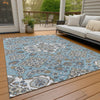 Piper Looms Chantille Global ACN1853 Sky Machine Washable Area Rug Outdoor Lifestyle Image Feature