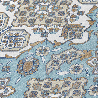 Piper Looms Chantille Global ACN1853 Sky Machine Washable Area Rug Swatch Image