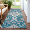 Piper Looms Chantille Global ACN1853 Teal Machine Washable Area Rug Runner Outdoor Lifestyle Image Feature