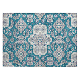 Piper Looms Chantille Global ACN1853 Teal Machine Washable Area Rug Scatter Main Image