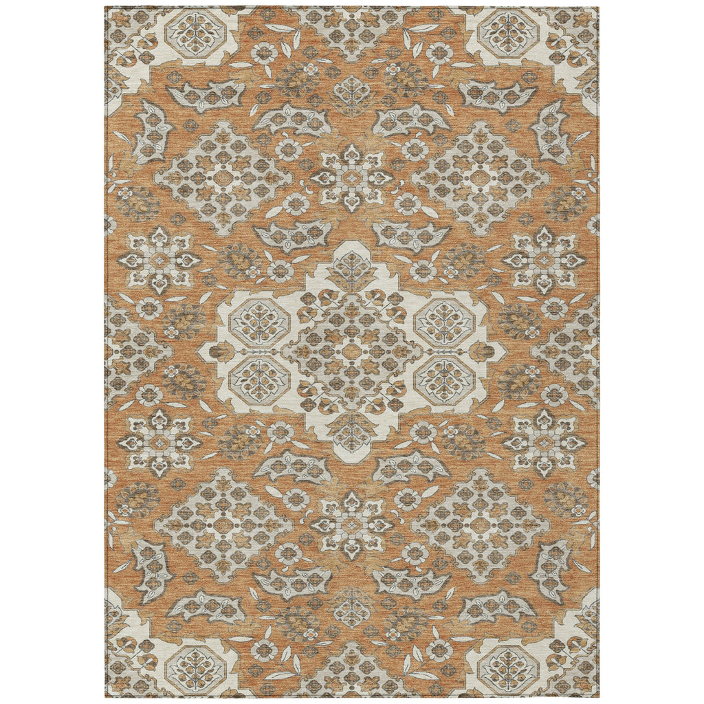 Piper Looms Chantille Global ACN1853 Terracotta Machine Washable Area Rug main image