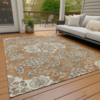 Piper Looms Chantille Global ACN1853 Terracotta Machine Washable Area Rug Outdoor Lifestyle Image Feature