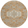 Piper Looms Chantille Global ACN1853 Terracotta Machine Washable Area Rug Round Main Image