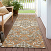 Piper Looms Chantille Global ACN1853 Terracotta Machine Washable Area Rug Runner Outdoor Lifestyle Image Feature