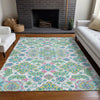 Piper Looms Chantille Global ACN1853 White Machine Washable Area Rug Lifestyle Image Feature