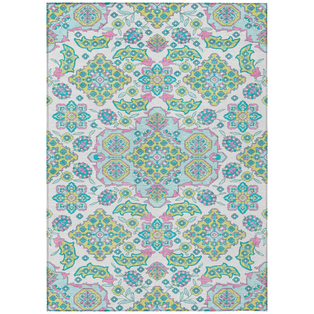 Piper Looms Chantille Global ACN1853 White Machine Washable Area Rug main image
