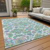 Piper Looms Chantille Global ACN1853 White Machine Washable Area Rug Outdoor Lifestyle Image Feature